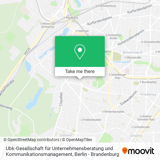 Карта Ubk-Gesellschaft für Unternehmensberatung und Kommunikationsmanagement