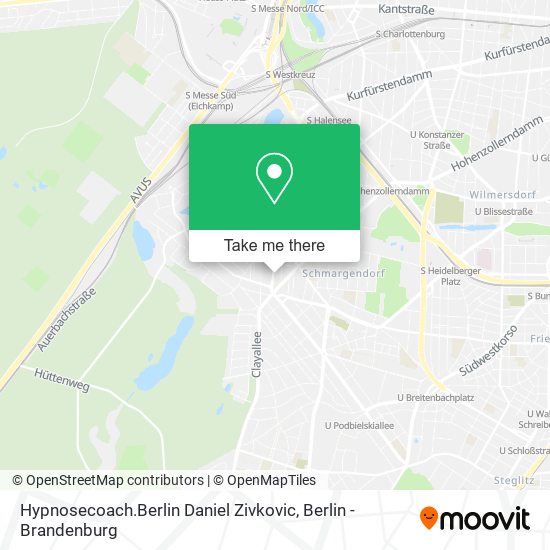 Карта Hypnosecoach.Berlin Daniel Zivkovic