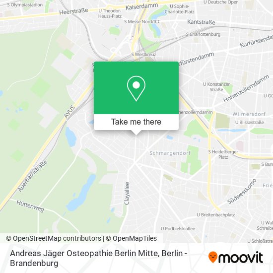 Andreas Jäger Osteopathie Berlin Mitte map