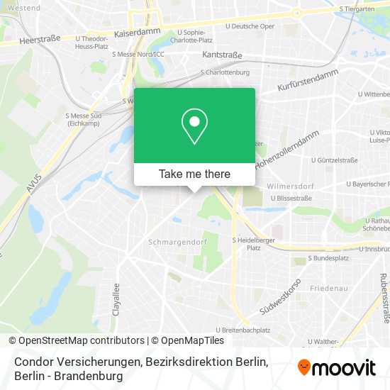 Condor Versicherungen, Bezirksdirektion Berlin map