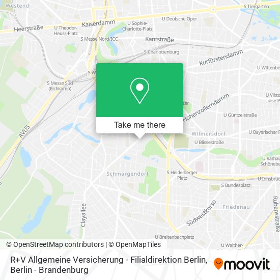 R+V Allgemeine Versicherung - Filialdirektion Berlin map