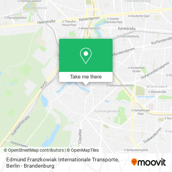 Карта Edmund Franzkowiak Internationale Transporte