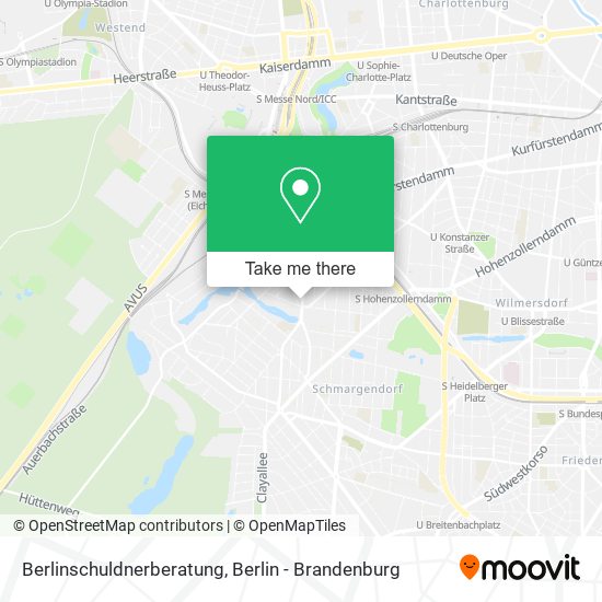 Berlinschuldnerberatung map