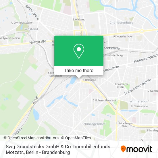 Swg Grundstücks GmbH & Co. Immobilienfonds Motzstr. map