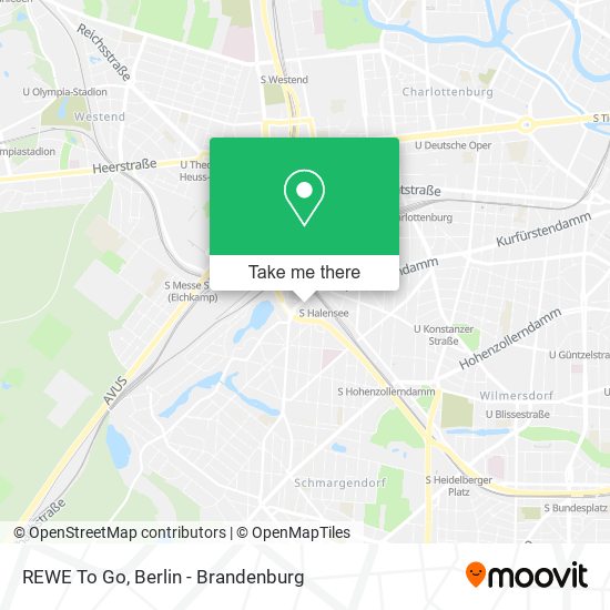 REWE To Go map