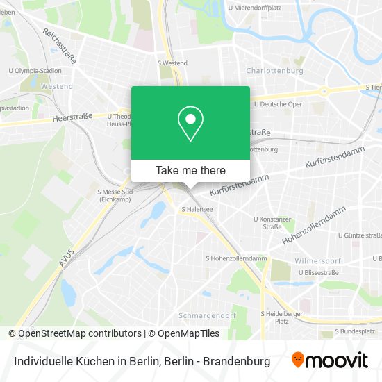 Карта Individuelle Küchen in Berlin