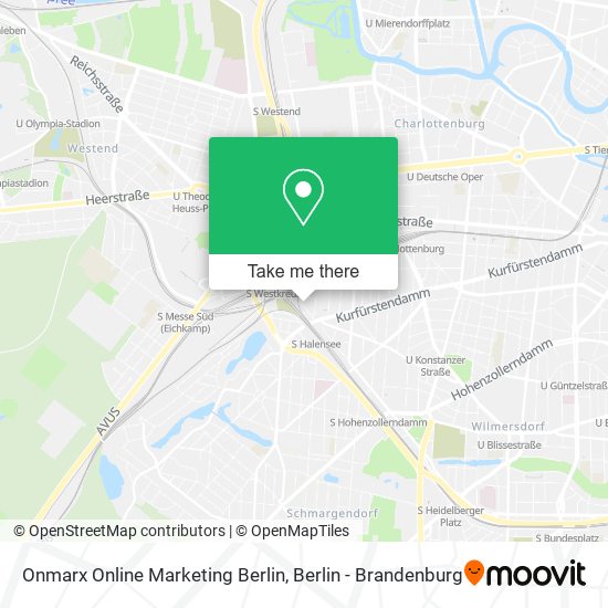 Карта Onmarx Online Marketing Berlin