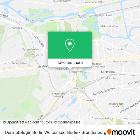 Карта Dermatologin Berlin Weißensee