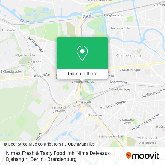 Карта Nimas Fresh & Tasty Food, Inh, Nima Delveaux-Djahangiri