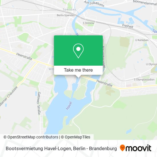 Карта Bootsvermietung Havel-Logen