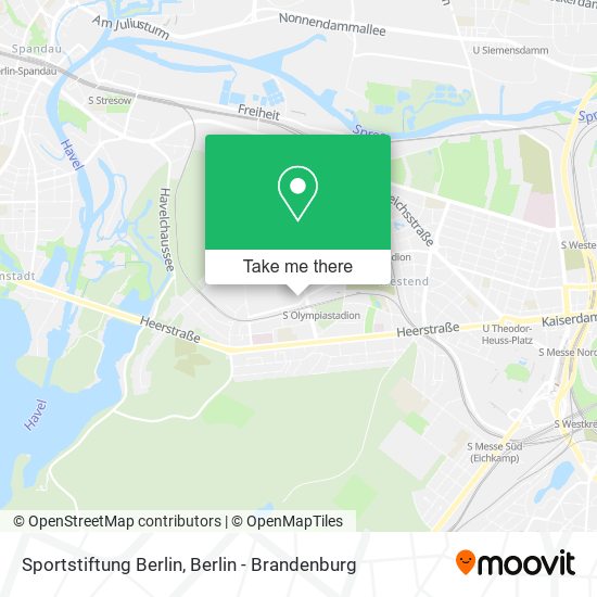 Карта Sportstiftung Berlin