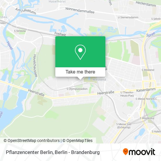 Карта Pflanzencenter Berlin