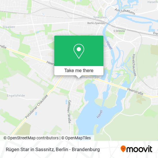 Rügen Star in Sassnitz map