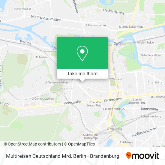 Карта Multireisen Deutschland Mrd