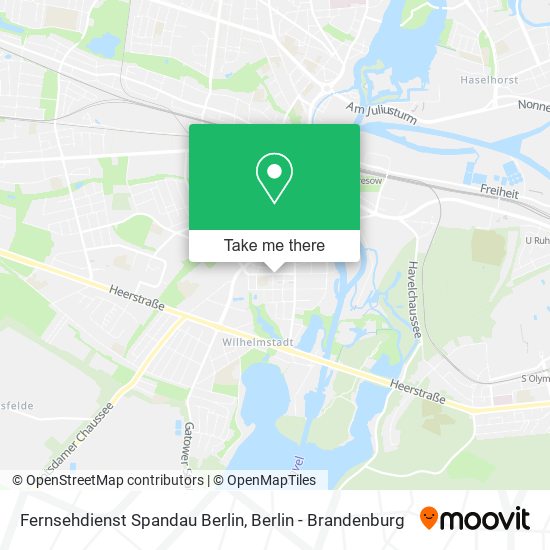 Карта Fernsehdienst Spandau Berlin