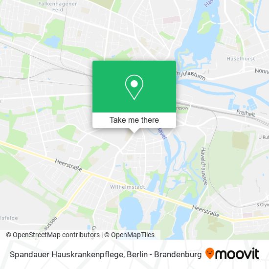 Spandauer Hauskrankenpflege map