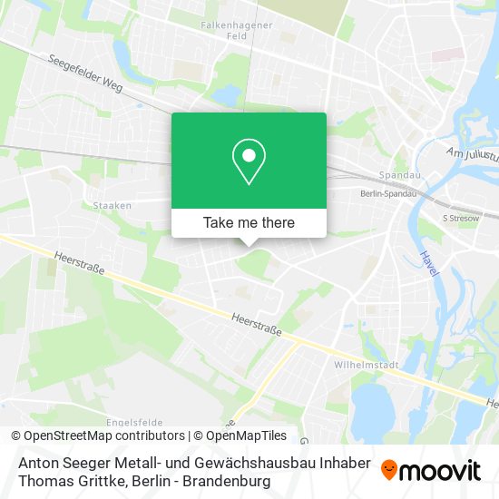 Карта Anton Seeger Metall- und Gewächshausbau Inhaber Thomas Grittke