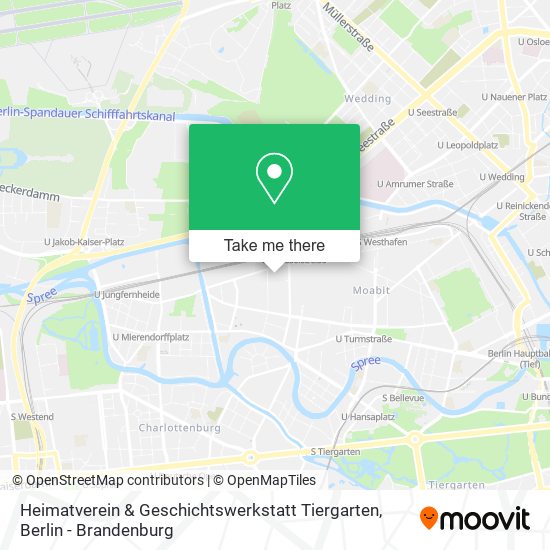 Heimatverein & Geschichtswerkstatt Tiergarten map