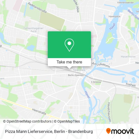 Pizza Mann Lieferservice map