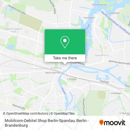 Mobilcom-Debitel Shop Berlin-Spandau map