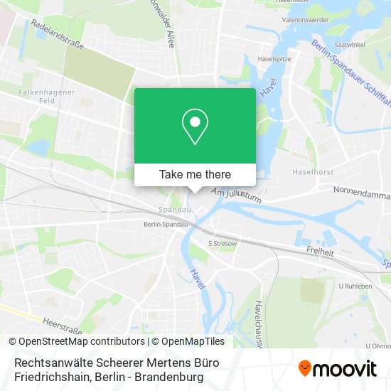 Rechtsanwälte Scheerer Mertens Büro Friedrichshain map