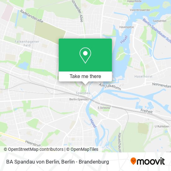 BA Spandau von Berlin map