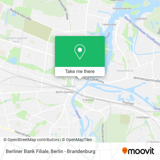 Berliner Bank Filiale map