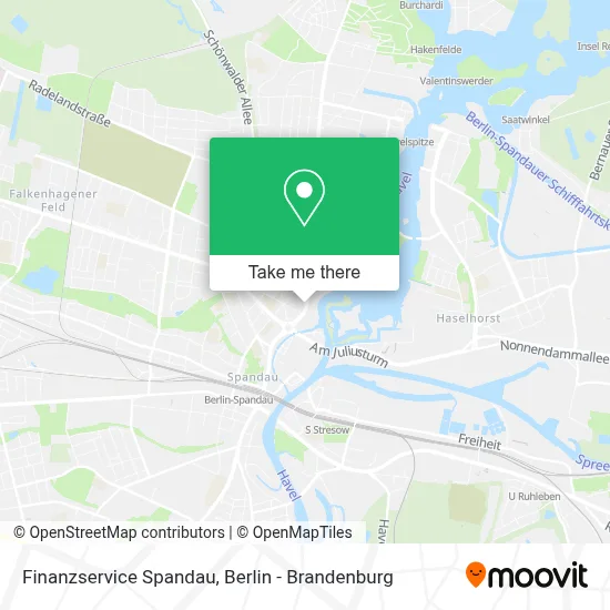 Finanzservice Spandau map