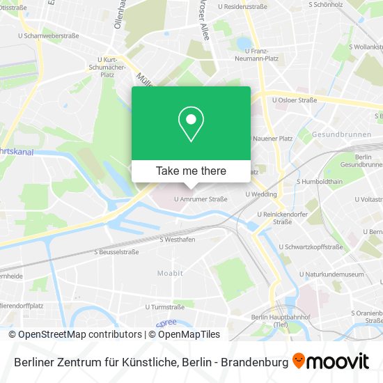Berliner Zentrum für Künstliche map