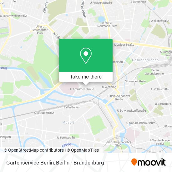 Gartenservice Berlin map