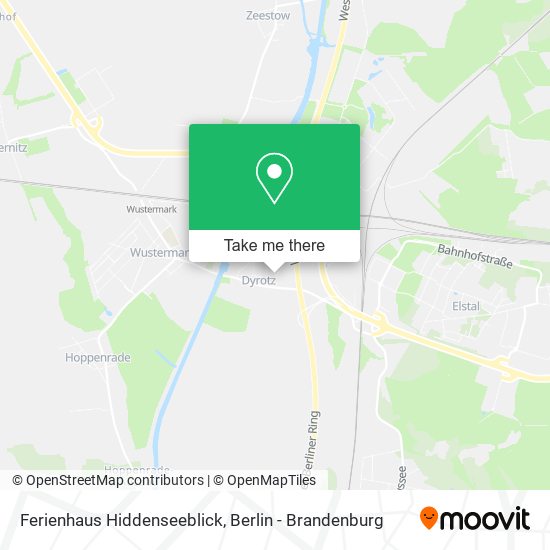 Ferienhaus Hiddenseeblick map