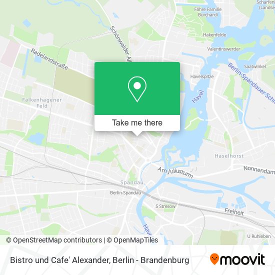 Карта Bistro und Cafe' Alexander