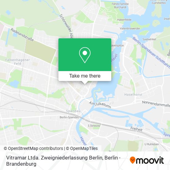 Карта Vitramar Ltda. Zweigniederlassung Berlin
