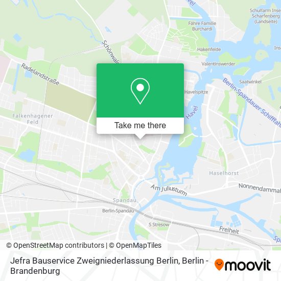 Jefra Bauservice Zweigniederlassung Berlin map