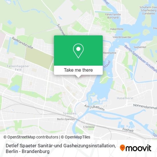 Detlef Spaeter Sanitär-und Gasheizungsinstallation map