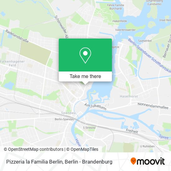 Карта Pizzeria la Familia Berlin