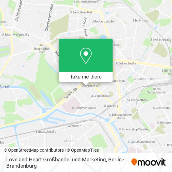 Love and Heart Großhandel und Marketing map