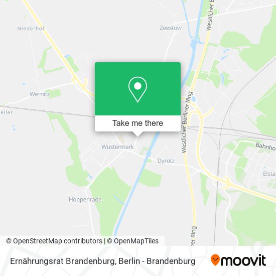 Ernährungsrat Brandenburg map