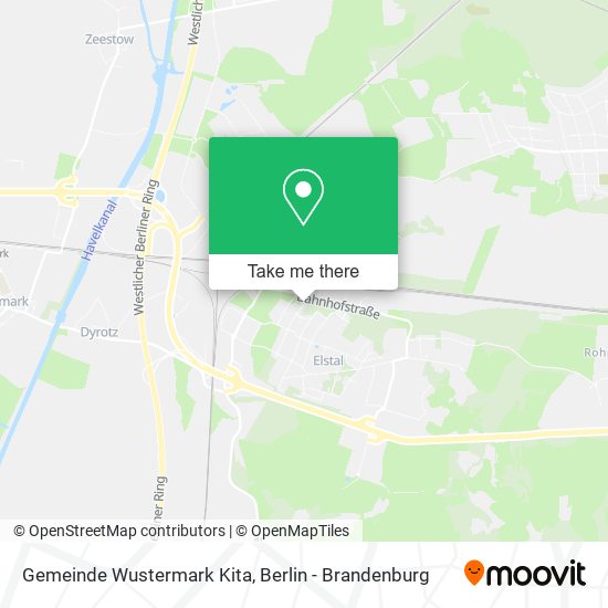 Карта Gemeinde Wustermark Kita