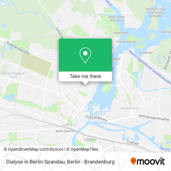 Dialyse in Berlin Spandau map