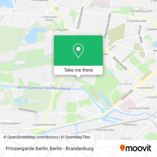 Prinzengarde Berlin map