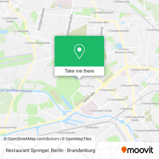 Карта Restaurant Springer