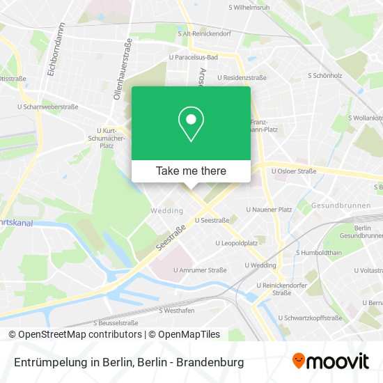 Entrümpelung in Berlin map