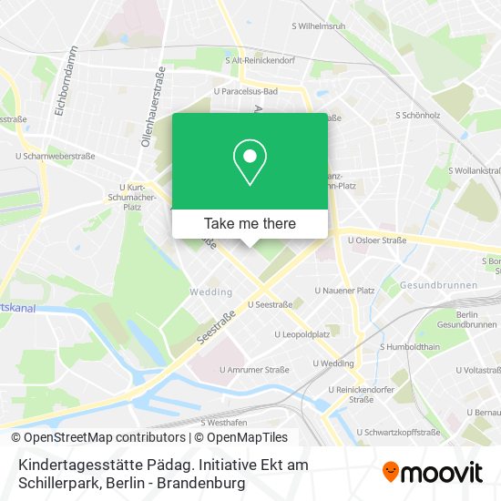 Kindertagesstätte Pädag. Initiative Ekt am Schillerpark map