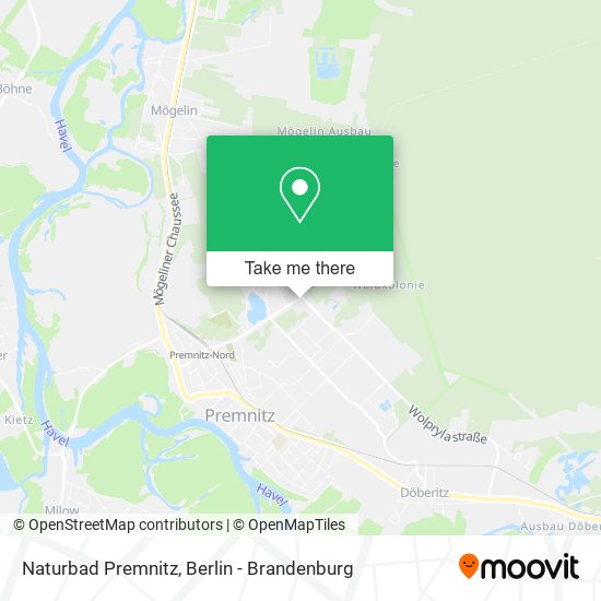 Naturbad Premnitz map