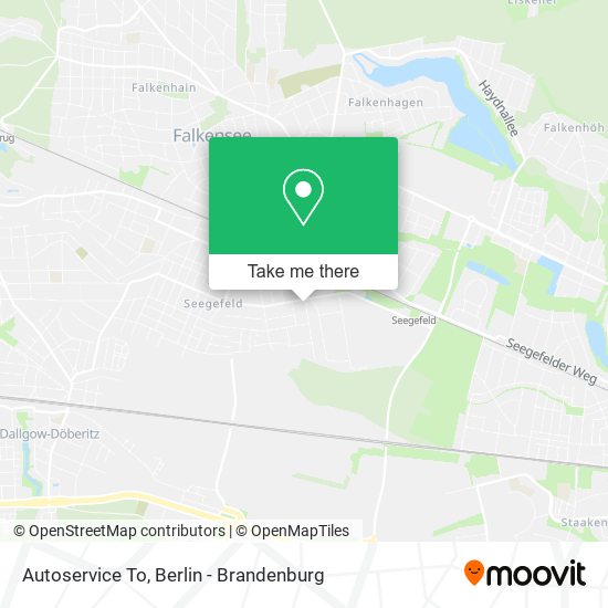 Autoservice To map