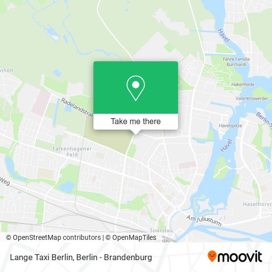 Карта Lange Taxi Berlin