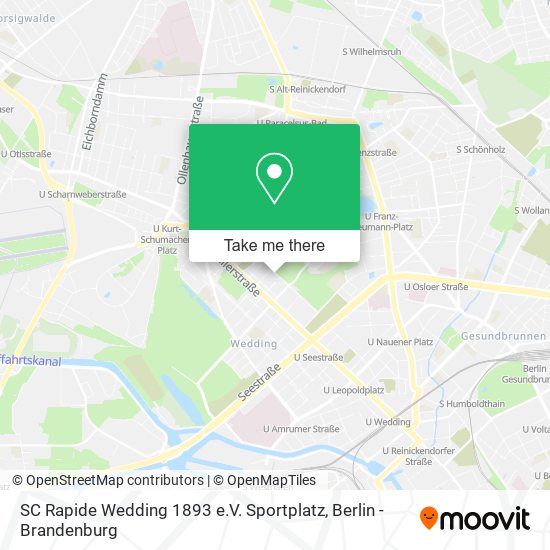 SC Rapide Wedding 1893 e.V. Sportplatz map