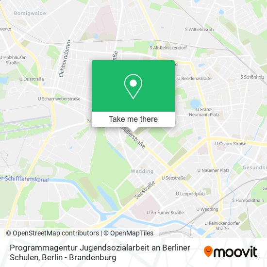 Programmagentur Jugendsozialarbeit an Berliner Schulen map