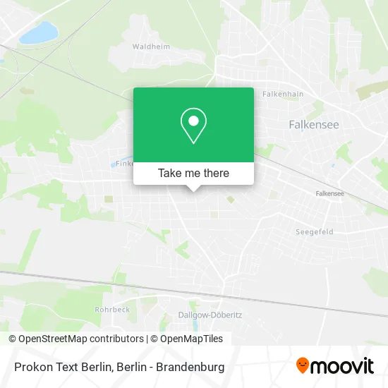 Карта Prokon Text Berlin